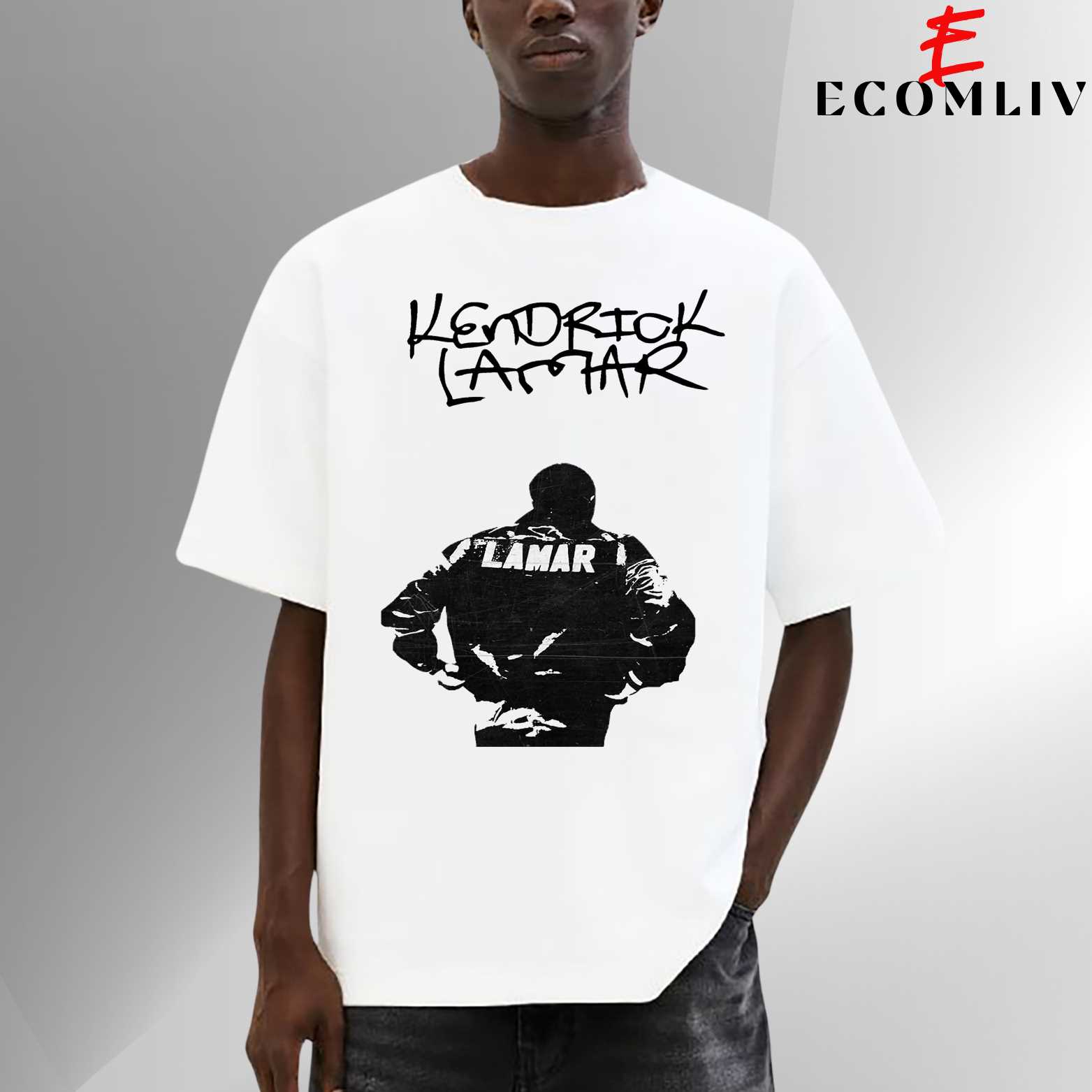Kendrick Lamar Visual Tee, Artistic Rap Statement T-Shirt